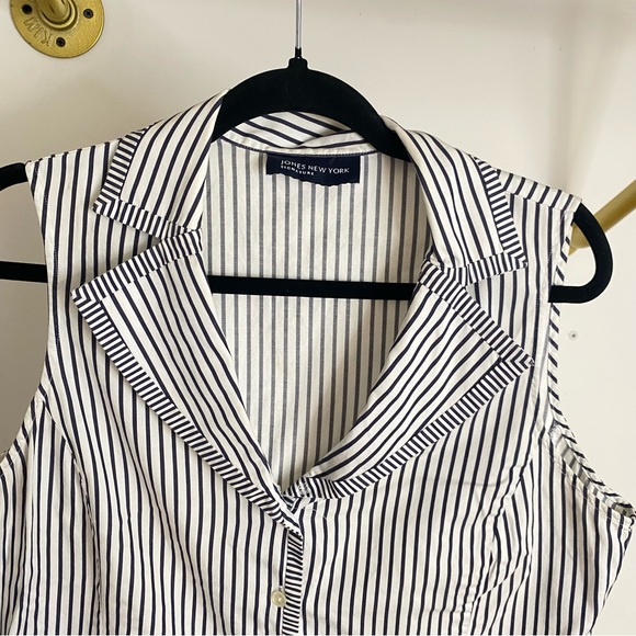 JONES NEW YORK - Sleeveless striped shirt - size XL - Picture 3 of 10